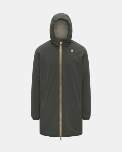 K-Way Jacob St Warm Reversible Green Blackish & Green Oak