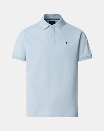 Hackett London Slim Fit Logo Oxford Blue