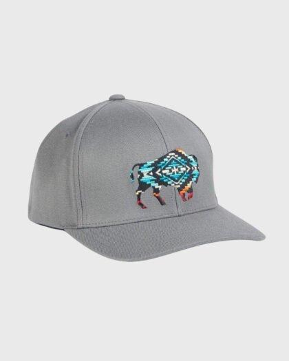 Pendleton Bison Embroidered Hat Charcoal
