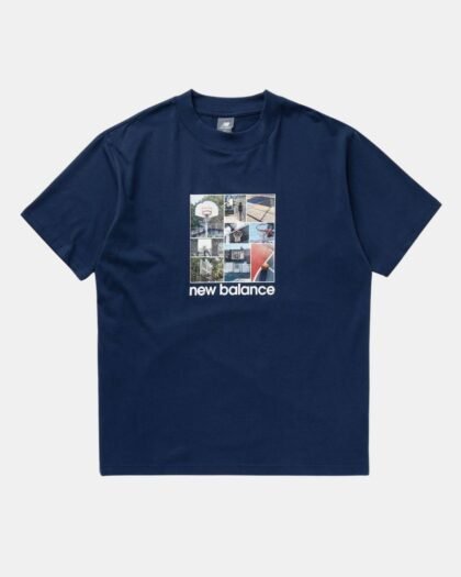 New Balance Hoops Graphic T-Shirt Navy