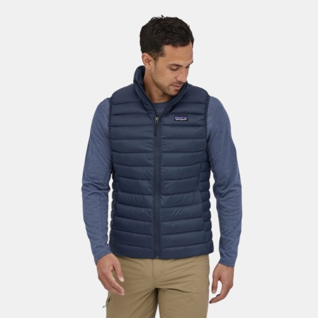 Patagonia Men's Down Sweater Vest Navy - Image 2