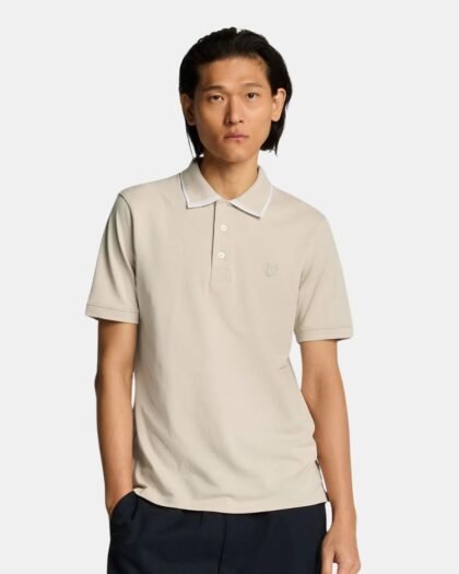 Lyle & Scott Superfine Tipped Polo Shirt Cove