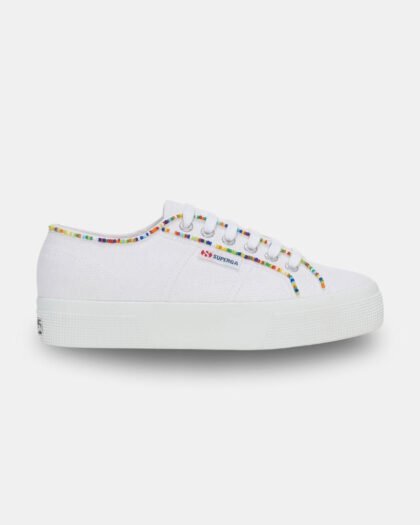 Superga Women's 2740 Multicolor Beads White