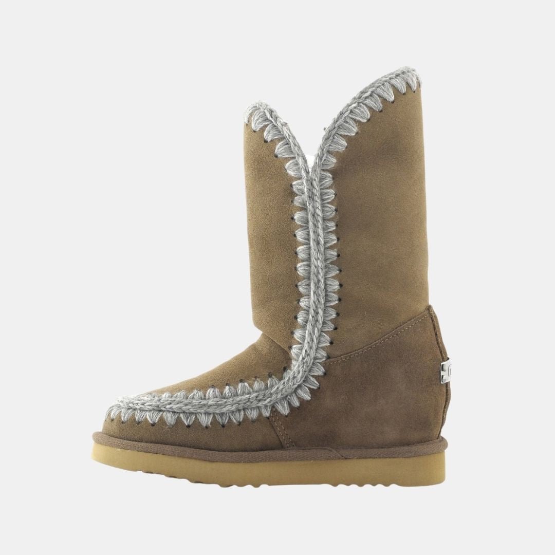 Mou Eskimo Inner Wedge Tall Suede Dark Stone - Image 2