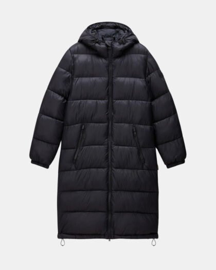 Napapijri Box Logo Long Jacket Black