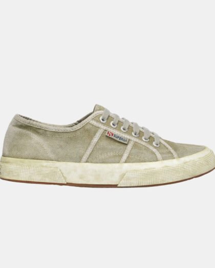 Superga 2750 Cotton Dyed Green Dusty