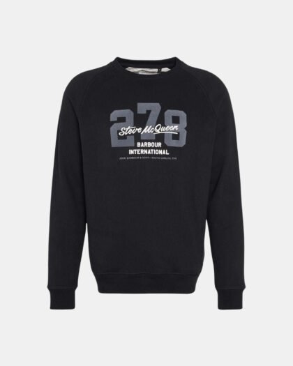 Barbour International Signature Graphic Sweatshirt Black