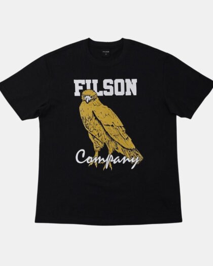 Filson S-S Pioneer Graphic T-Shirt Black Bird Of Prey