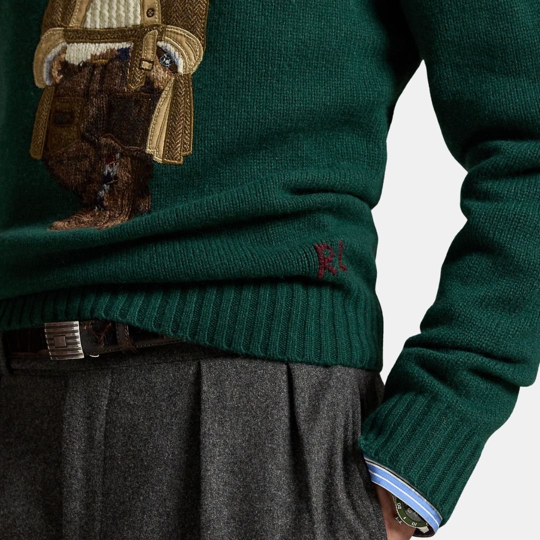 Polo Ralph Lauren Polo Bear Jumper Vntg Pine Charles - Image 5