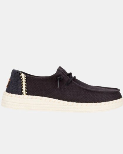 Hey Dude Wendy Espadrille Woven Black