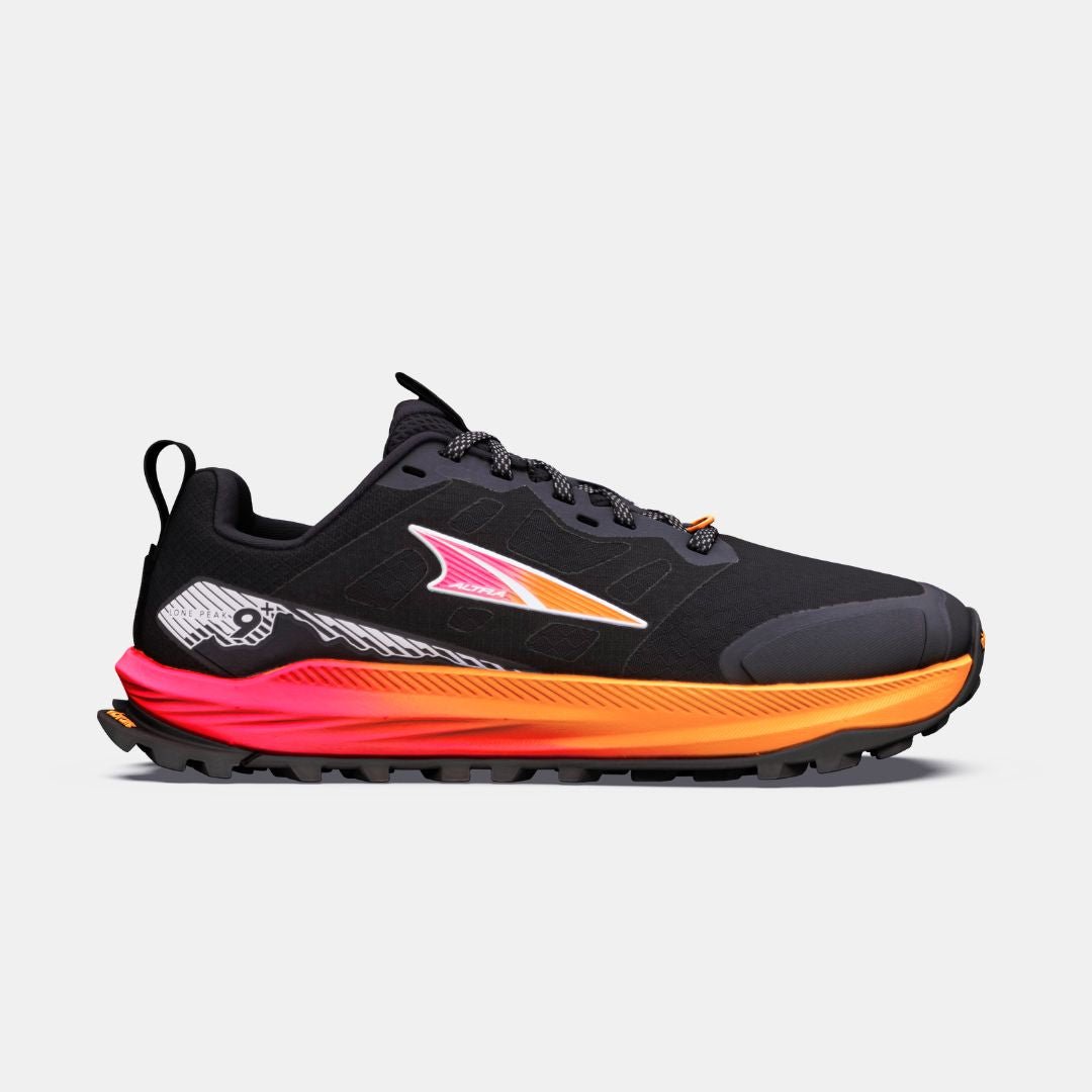 Altra Lone Peak 9+ Noir-Rose Percutant
