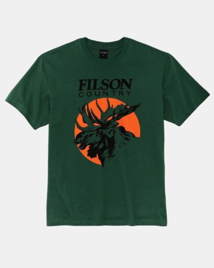 Filson S-S Pioneer Graphic T-Shirt Green Mose