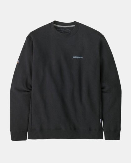 Patagonia Fitz Roy Icon Uprisal Crewneck Sweatshirt Ink Black