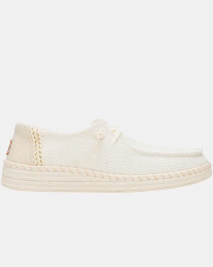 Hey Dude Wendy Espadrille Woven White