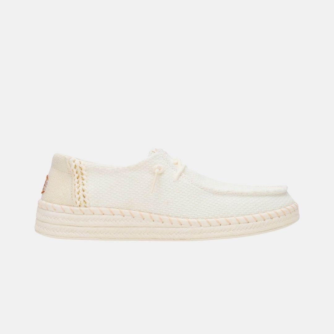 Hey Dude Wendy Espadrille Woven White