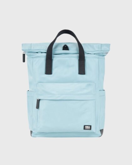 Roka London Canfield B Black Label Recycled Nylon Backpack Small Spearmint