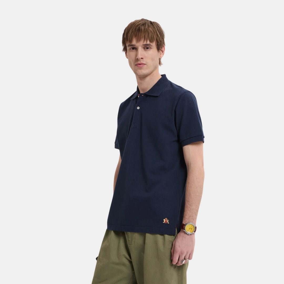 Baracuta Tartan Tapecket Polo Navy