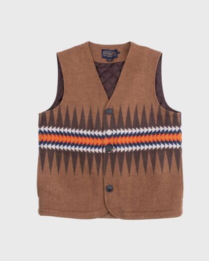 Pendleton Quilted Field Vest Sawtooth Ridge Brown