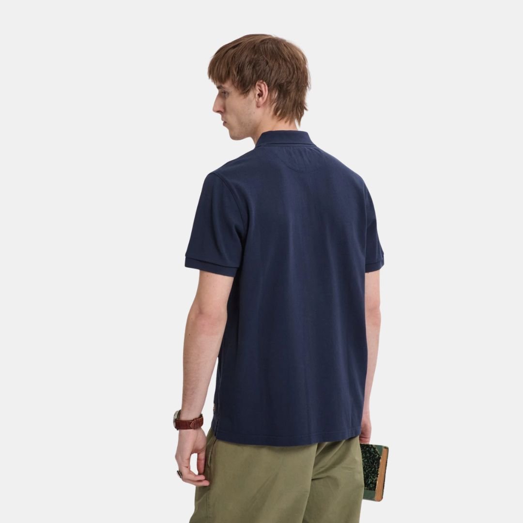 Baracuta Tartan Tapecket Polo Navy - Image 2