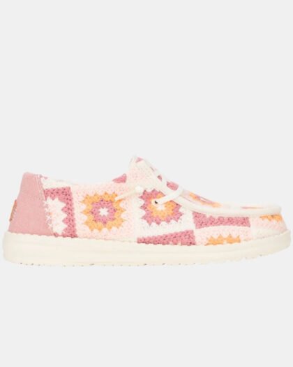 Hey Dude Wendy Cottage Crochet Petal Pink Multi