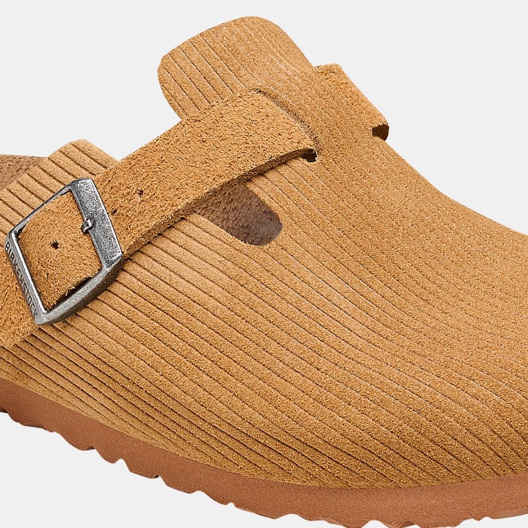 Birkenstock Boston Corduroy Cork Unisex Brown - Image 3