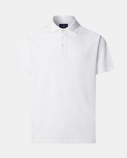 Hackett London Gmd Pique Ss Optic White