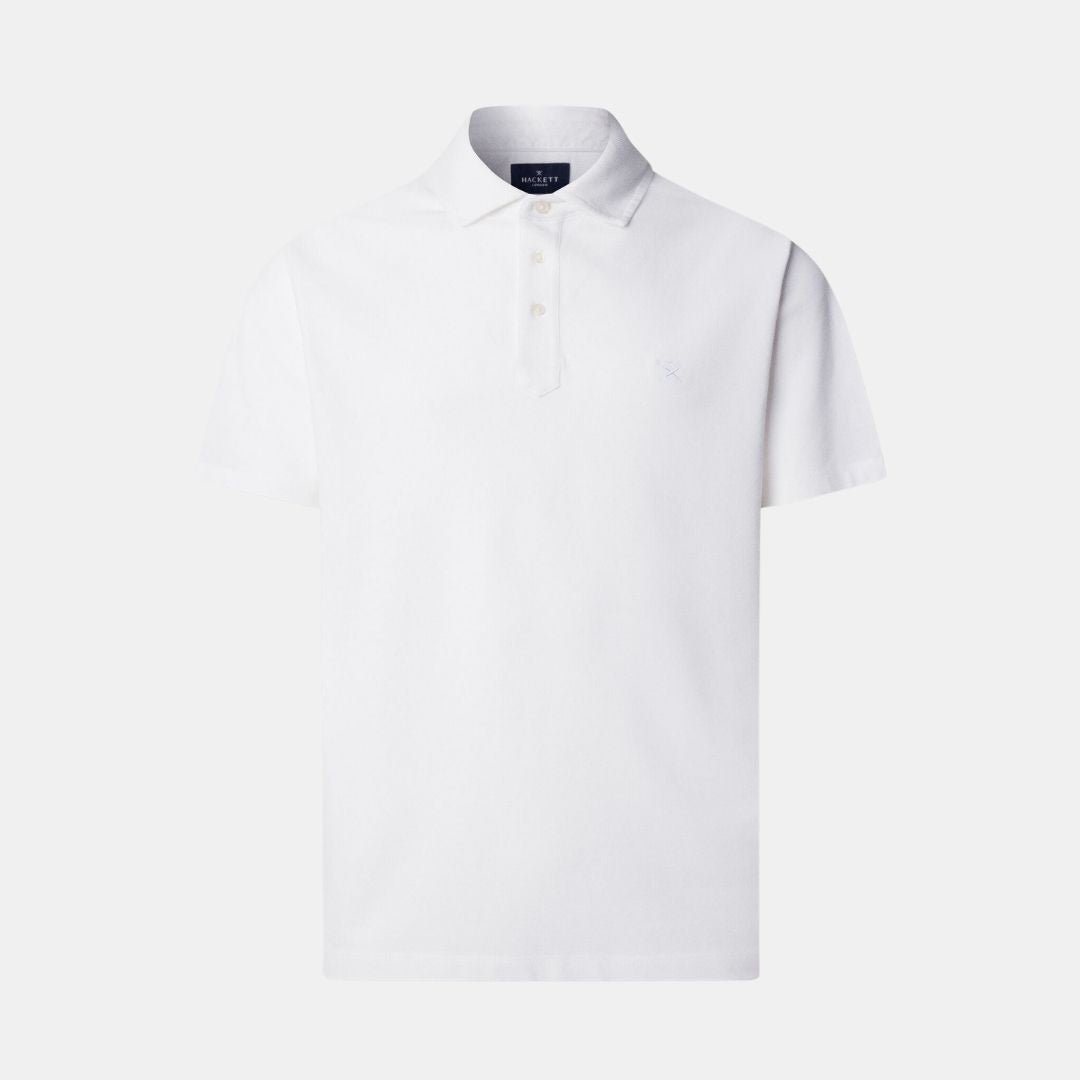 Hackett London Gmd Pique Ss Optic White