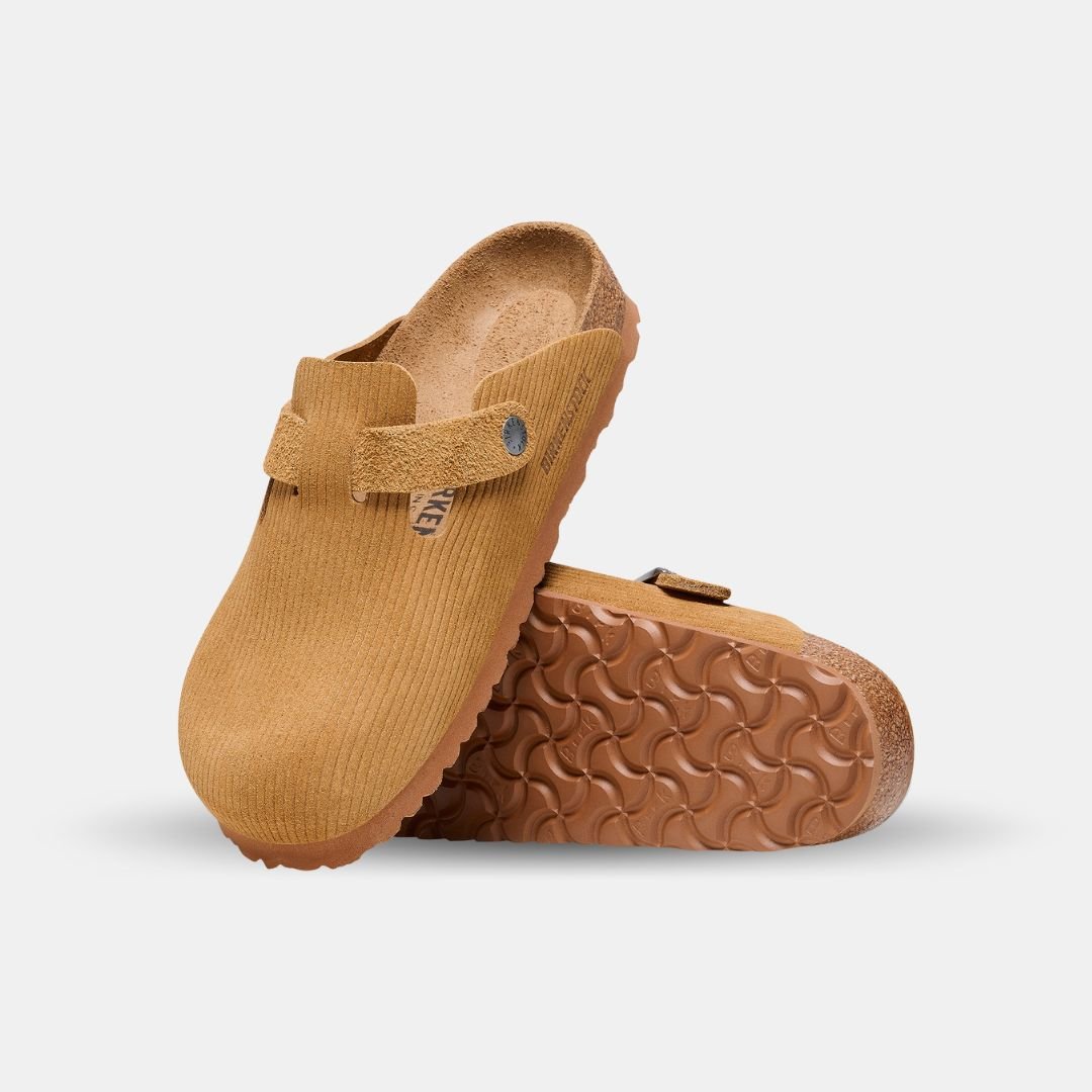 Birkenstock Boston Corduroy Cork Unisex Brown - Image 2