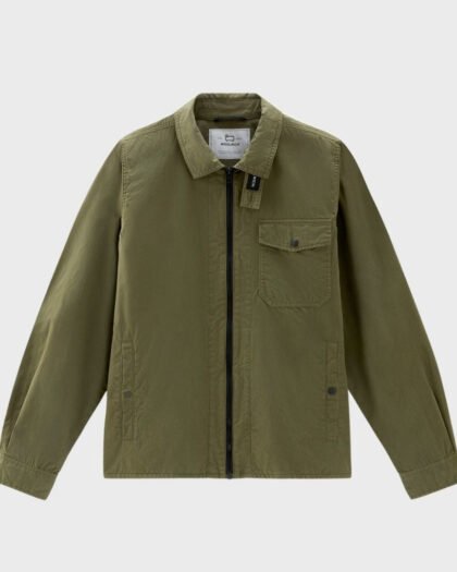 Woolrich Gabardine Overshirt Lake Olive