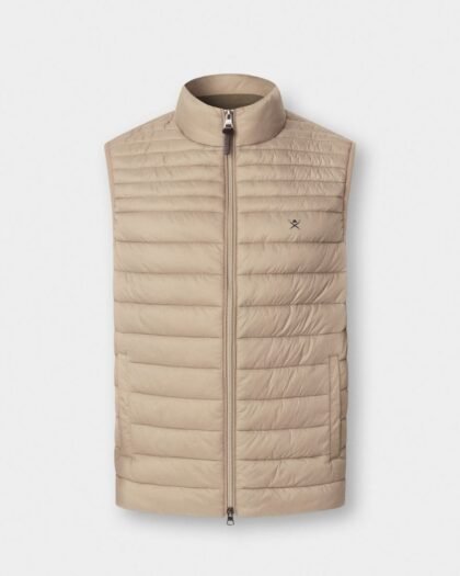 Hackett London Ultra Lw Gilet Putty Beige