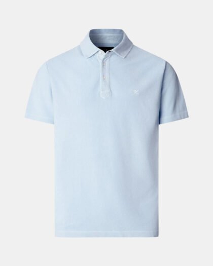 Hackett London Gmd Pique Ss Light Blue