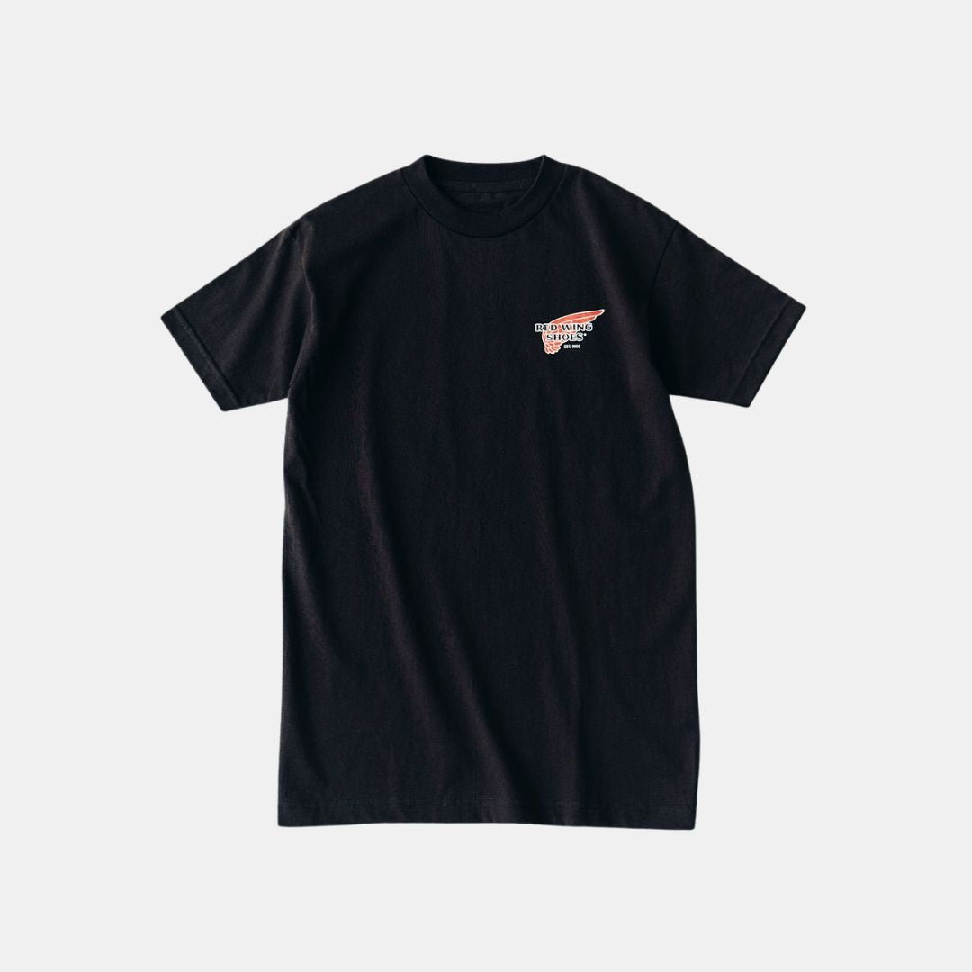 Red Wing Shoes T-Shirt 97611 Logo Black