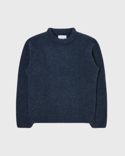 Edwin Dun Textured Sweater Ink Garment Washed