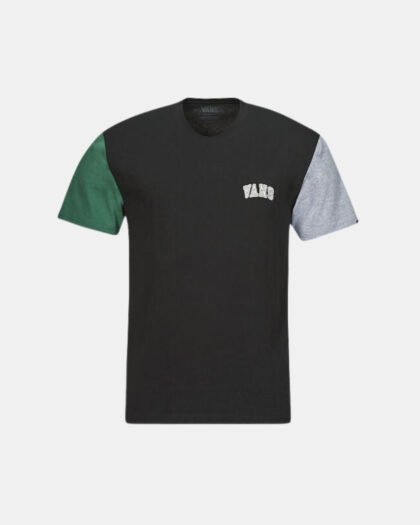 Vans Colorblock Varsity T-Shirt Black Bistro Green