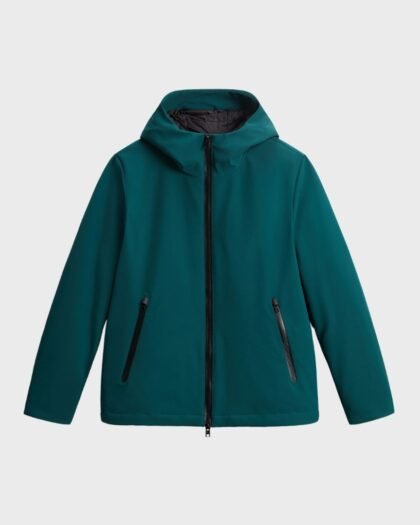 Woolrich Men's Pacific Jacket in Tech Softshell Ponderosa Pine