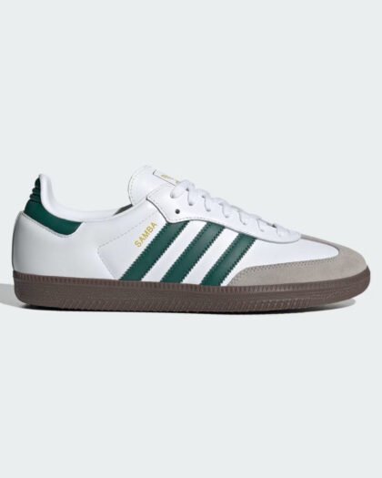 Adidas Samba OG Cloud White & Collegiate Green