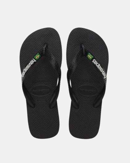 Havaianas Brasil Logo Unisex Black
