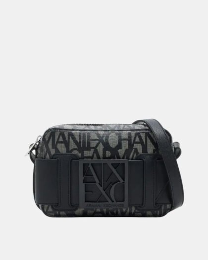 Armani Exchange Susy Momogram Camera Case Beige-Nero