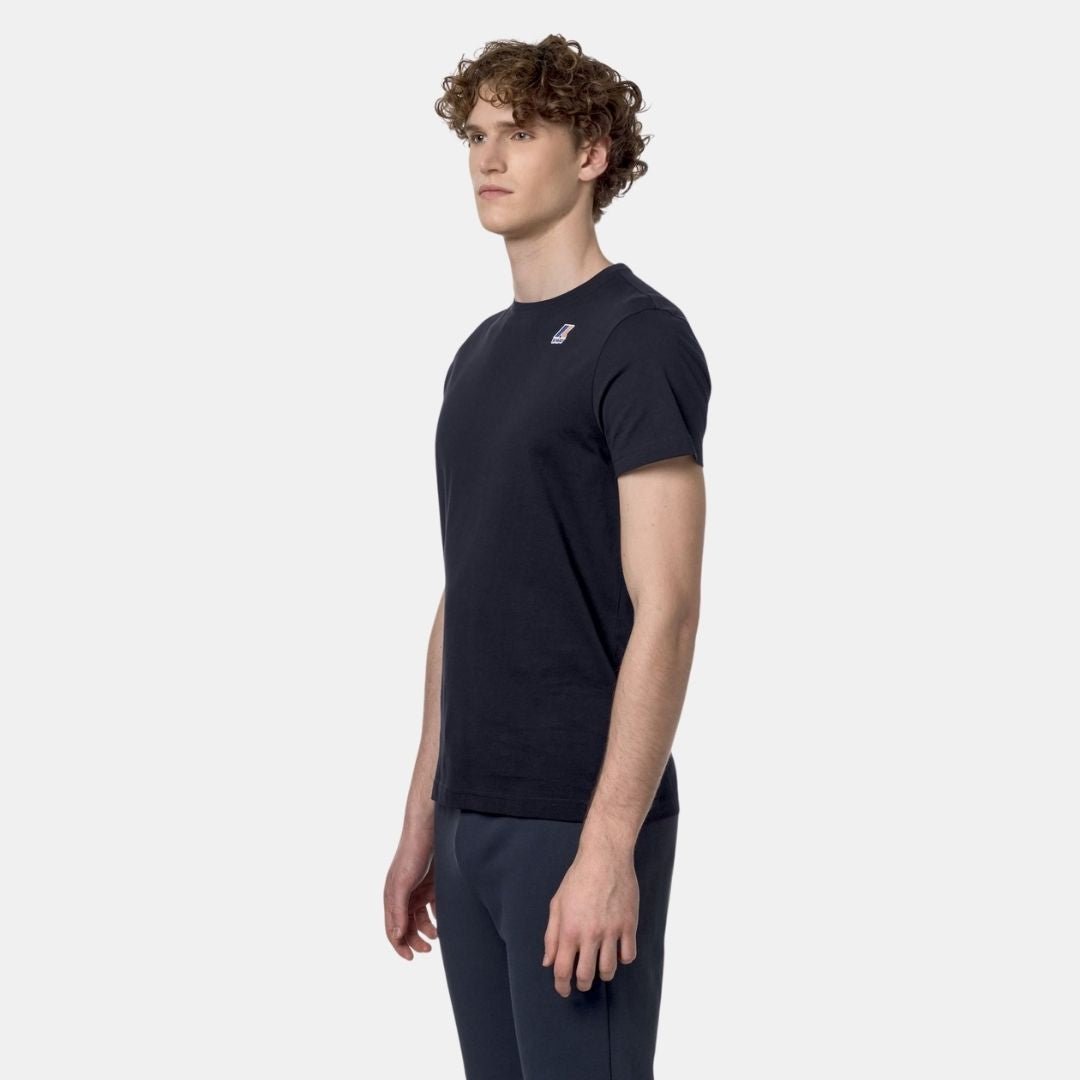K-Way Le Vrai Edouard T-Shirt Blue Depth - Image 4