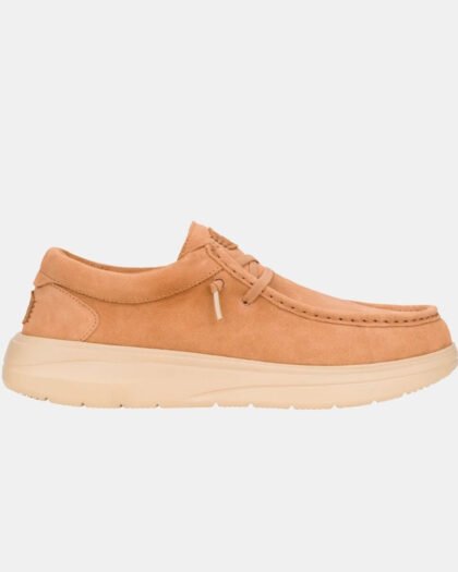 Hey Dude Wally Comf Suede Tobacco Brown & Irish Cream