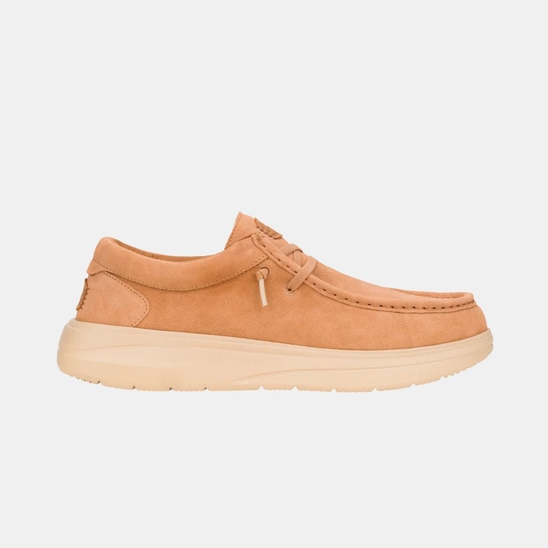Hey Dude Wally Comf Suede Tobacco Brown & Irish Cream