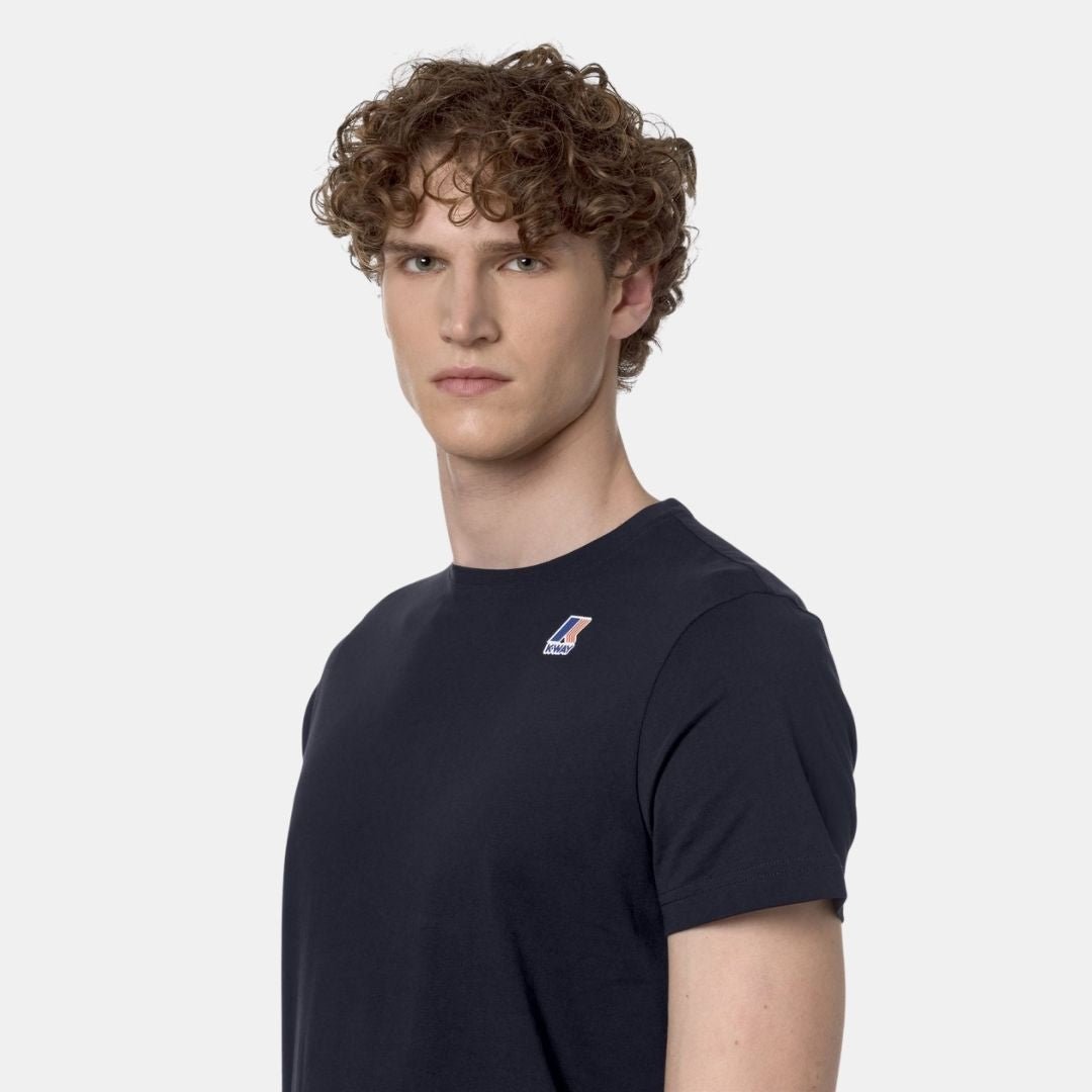 K-Way Le Vrai Edouard T-Shirt Blue Depth - Image 5