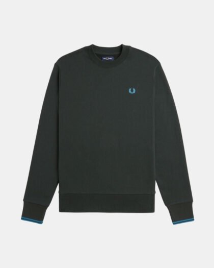 Fred Perry Crew Neck Sweatshirt Nightgreen