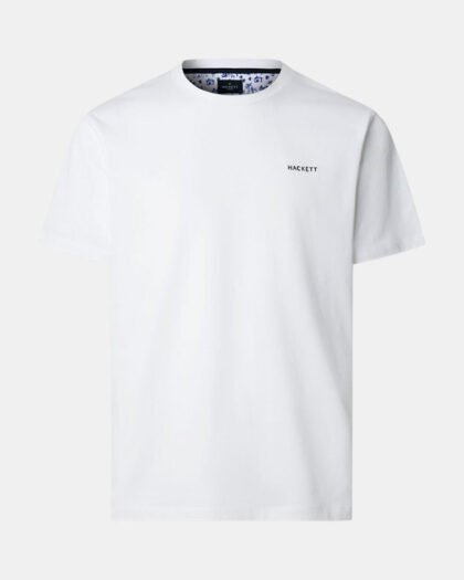 Hackett London Swin Trim Island Tee Optic White