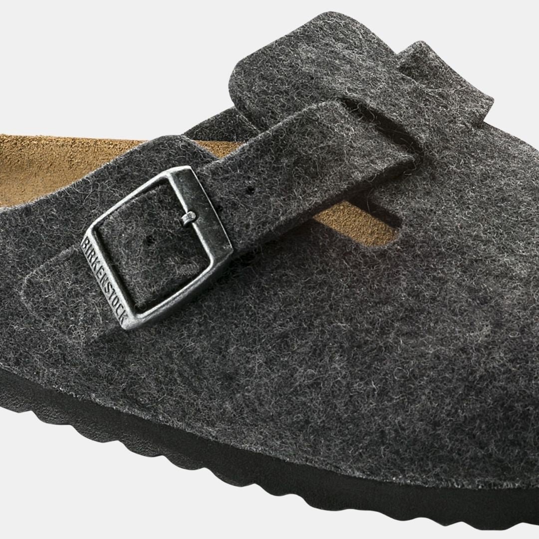 Birkenstock Boston Wool Unisex Anthracite - Image 6