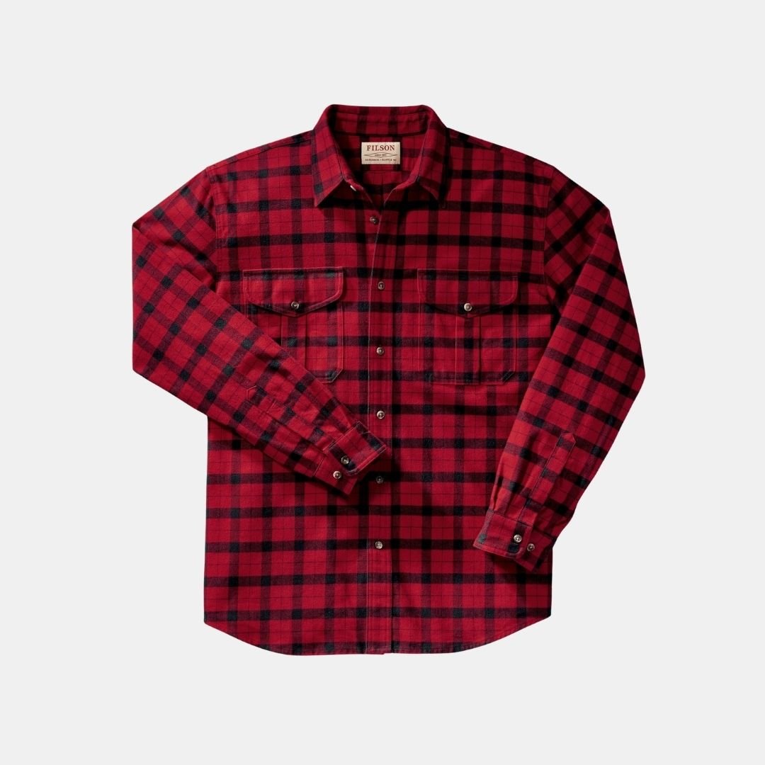 Filson Alaskan Guide Shirt Red Black Plaid