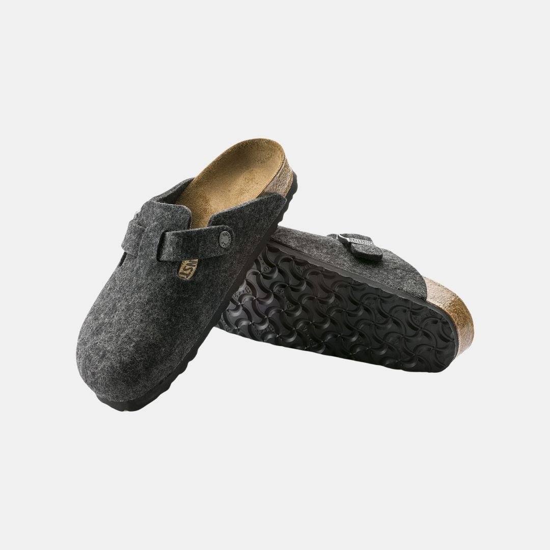Birkenstock Boston Wool Unisex Anthracite - Image 4