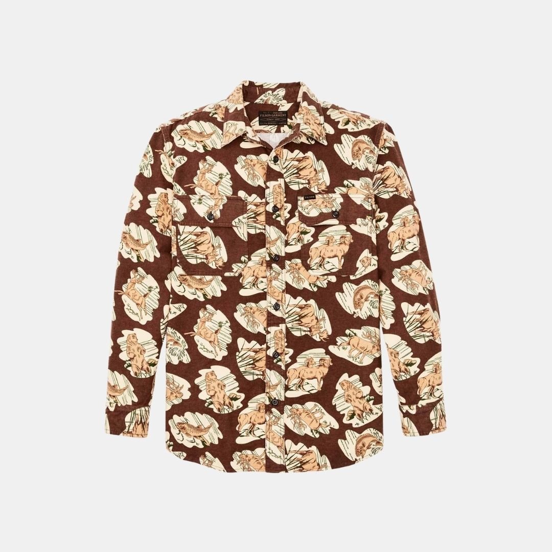 Filson Field Flannel Shirt Sorrel Horse Wildl
