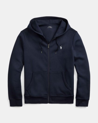 Polo Ralph Lauren Double-Knit Full-Zip Hoodie Aviator Navy