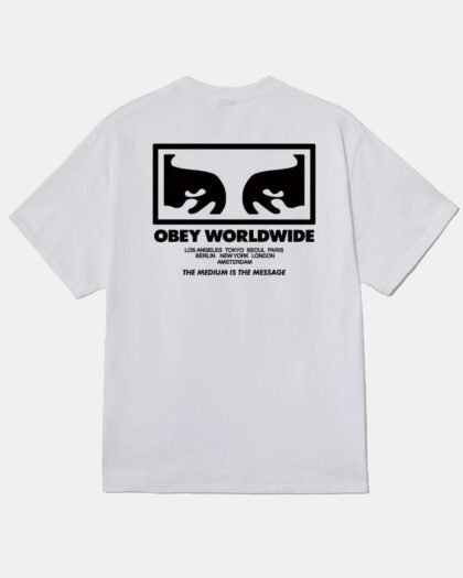 Obey The Medium Is The Message White